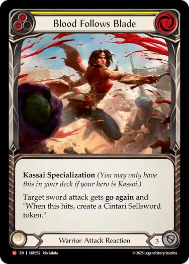 Image for Blood Follows Blade [SUP252] - Flesh and Blood TCG