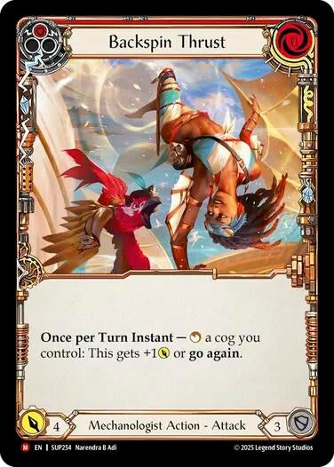 Image for Backspin Thrust [SUP254] - Flesh and Blood TCG