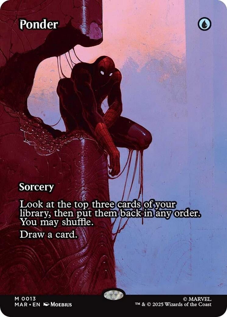 Image for Ponder (Borderless) [13] - Magic: The Gathering