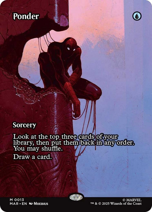 Image for Ponder (Borderless) [13] - Magic: The Gathering