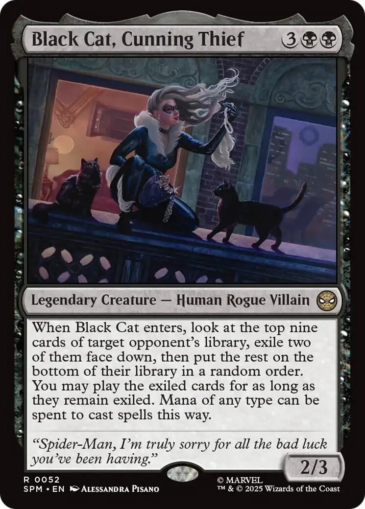Image for Black Cat, Cunning Thief [52] - Magic: The Gathering