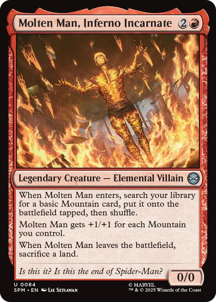 Image for Molten Man, Inferno Incarnate [84] - Magic: The Gathering