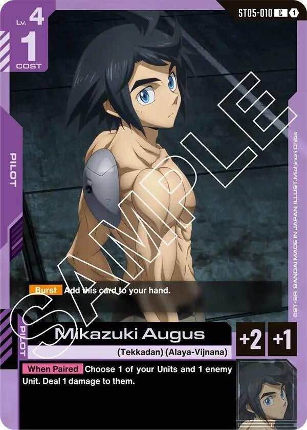 Image for Mikazuki Augus [ST05-010] - Gundam Card Game