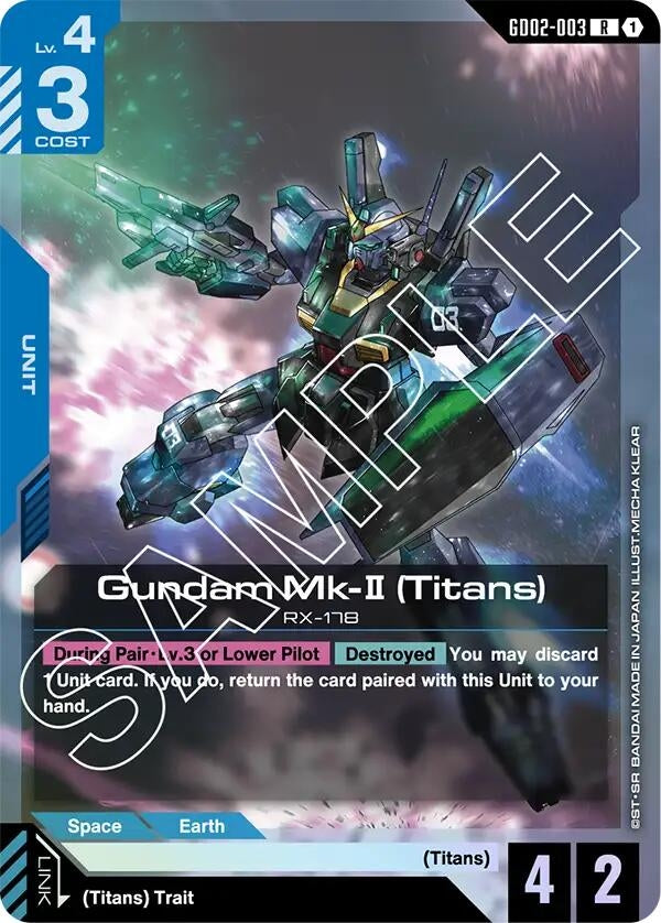 Image for Gundam Mk-II (Titans) [GD02-003] - Gundam Card Game
