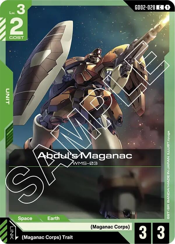 Image for Abdul's Maganac [GD02-028] - Gundam Card Game