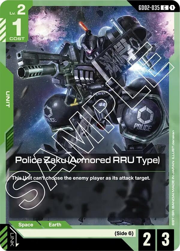 Image for Police Zaku (Armored RRU Type) [GD02-035] - Gundam Card Game