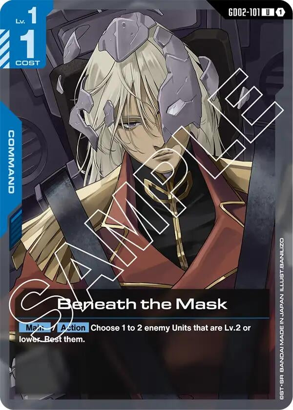 Image for Beneath the Mask [GD02-101] - Gundam Card Game
