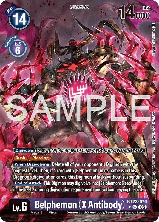 Image for Belphemon (X Antibody) (Alternate Art) [BT23-070 SR] - Digimon Card Game