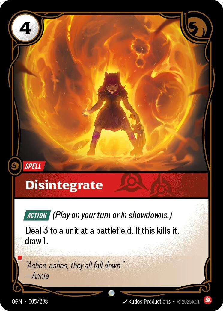 Image for Disintegrate [005/298] - Riftbound: League of Legends Trading Card Game