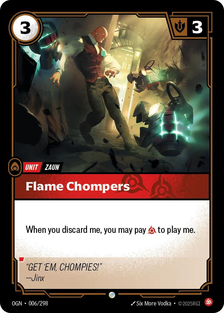 Image for Flame Chompers [006/298] - Riftbound: League of Legends Trading Card Game