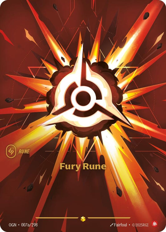 Image for Fury Rune (Alternate Art) [007a/298] - Riftbound: League of Legends Trading Card Game