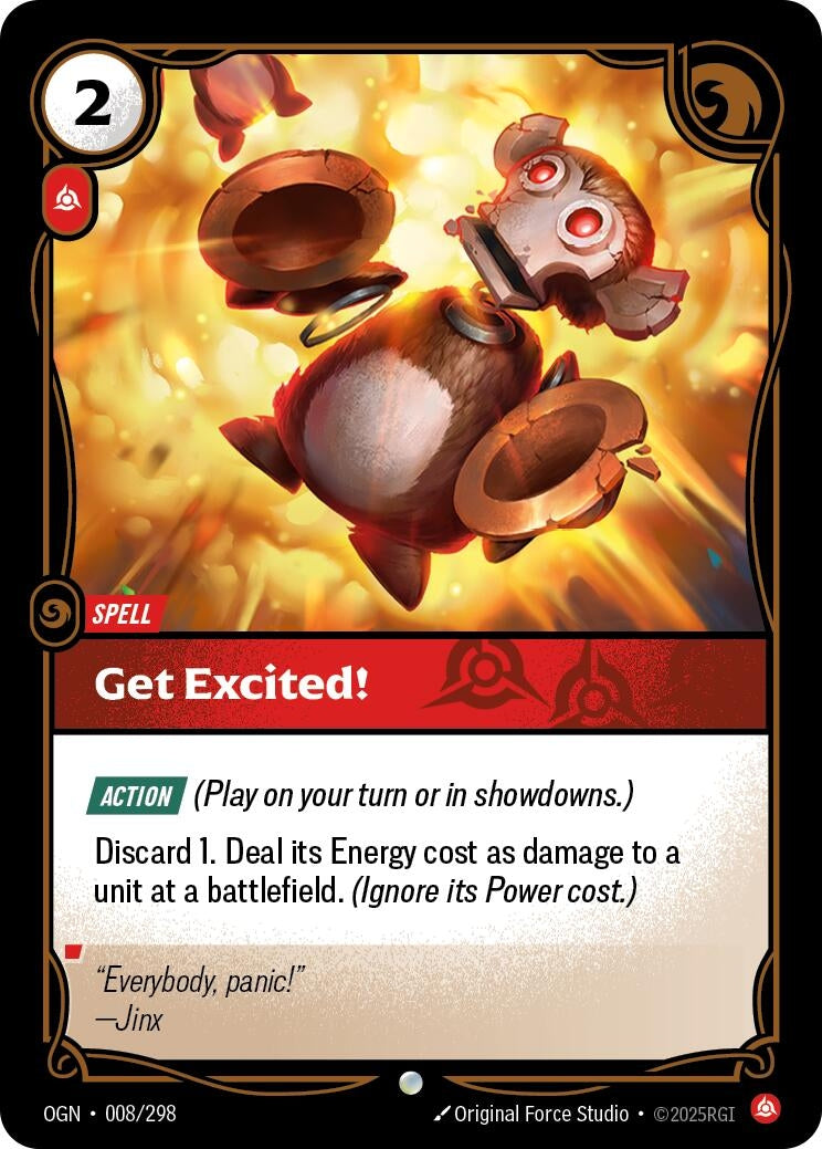 Image for Get Excited! [008/298] - Riftbound: League of Legends Trading Card Game
