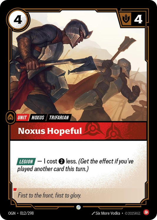 Image for Noxus Hopeful [012/298] - Riftbound: League of Legends Trading Card Game