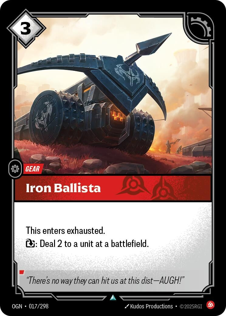 Image for Iron Ballista [017/298] - Riftbound: League of Legends Trading Card Game