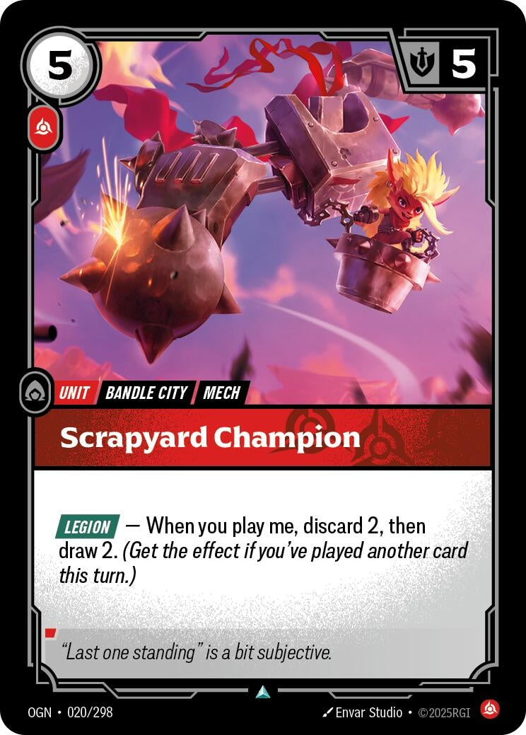 Image for Scrapyard Champion [020/298] - Riftbound: League of Legends Trading Card Game
