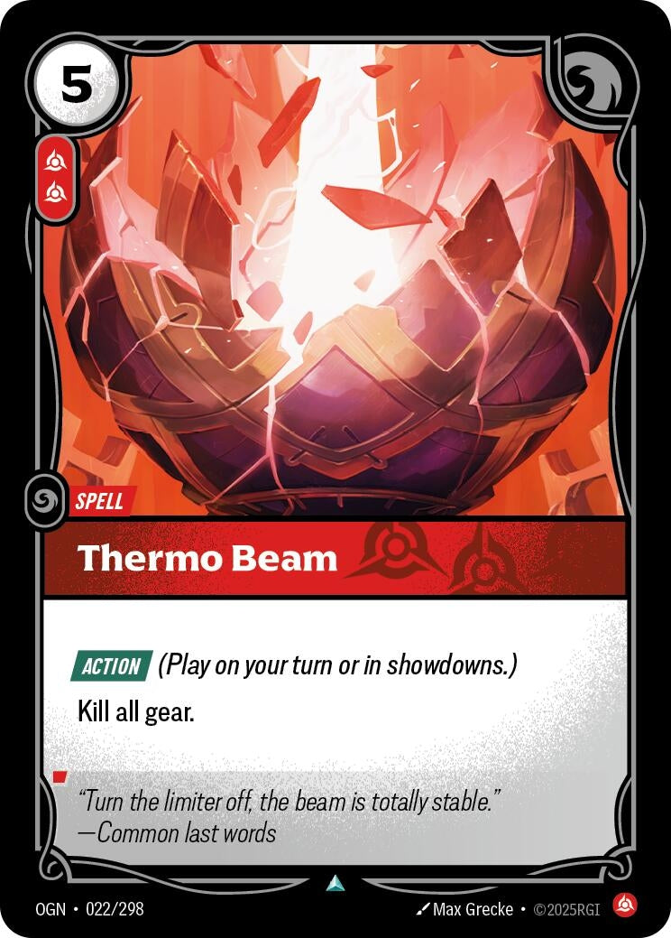 Image for Thermo Beam [022/298] - Riftbound: League of Legends Trading Card Game