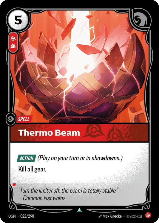 Image for Thermo Beam [022/298] - Riftbound: League of Legends Trading Card Game
