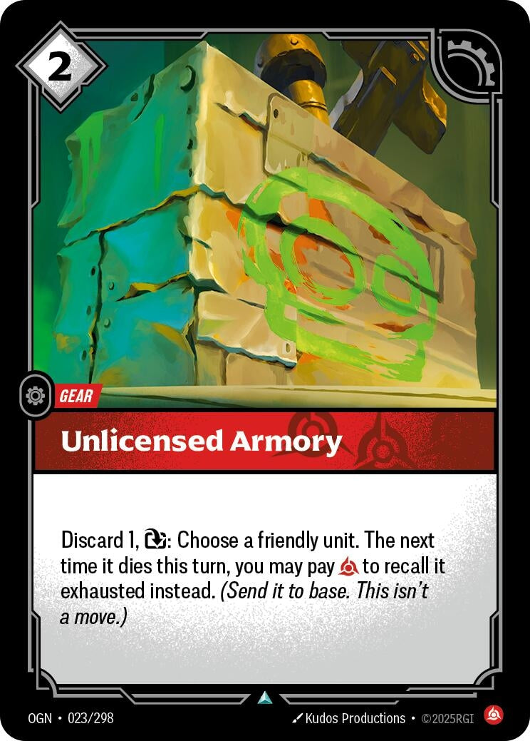 Image for Unlicensed Armory [023/298] - Riftbound: League of Legends Trading Card Game