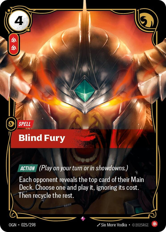 Image for Blind Fury [025/298] - Riftbound: League of Legends Trading Card Game