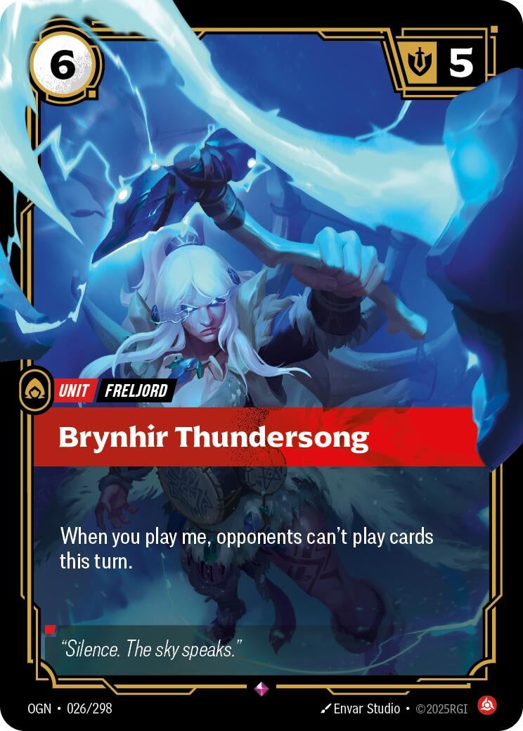 Image for Brynhir Thundersong [026/298] - Riftbound: League of Legends Trading Card Game
