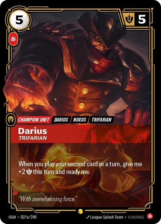 Image for Darius - Trifarian (Alternate Art) [027a/298] - Riftbound: League of Legends Trading Card Game