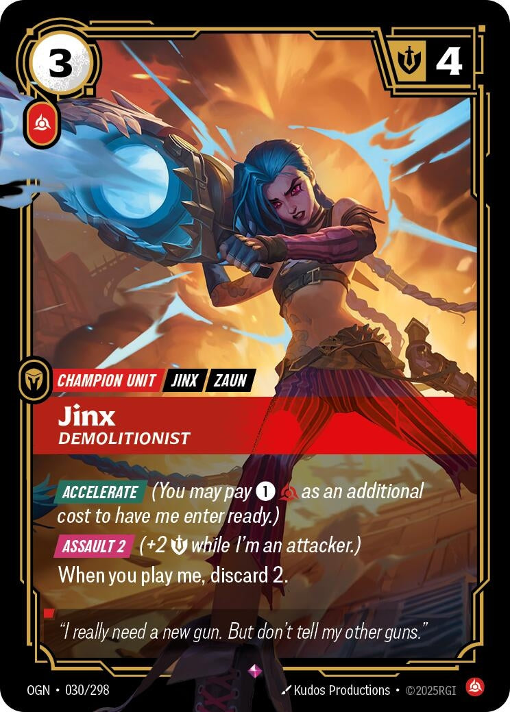 Image for Jinx - Demolitionist [030/298] - Riftbound: League of Legends Trading Card Game