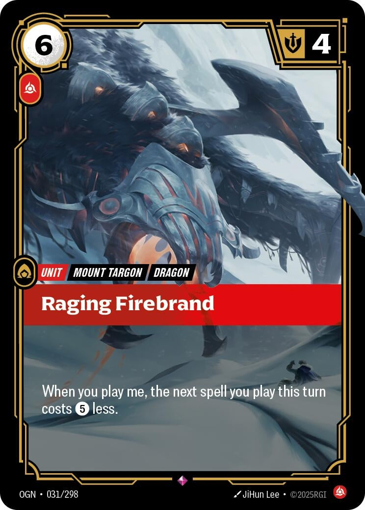 Image for Raging Firebrand [031/298] - Riftbound: League of Legends Trading Card Game