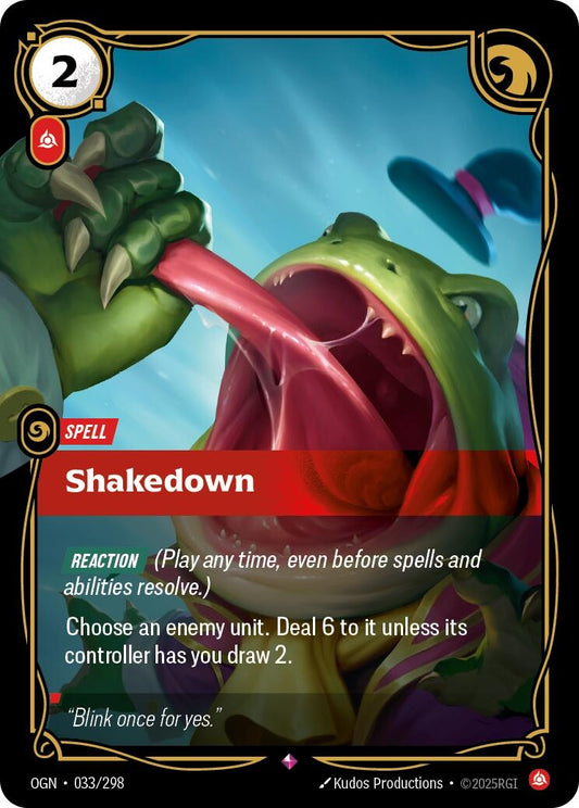 Image for Shakedown [033/298] - Riftbound: League of Legends Trading Card Game