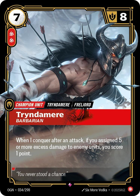 Image for Tryndamere - Barbarian [034/298] - Riftbound: League of Legends Trading Card Game