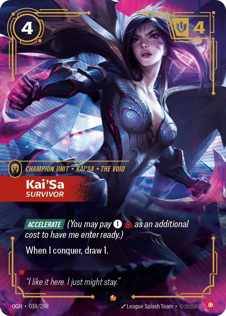 Image for Kai'Sa - Survivor [039/298] - Riftbound: League of Legends Trading Card Game
