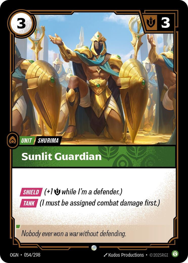 Image for Sunlit Guardian [054/298] - Riftbound: League of Legends Trading Card Game
