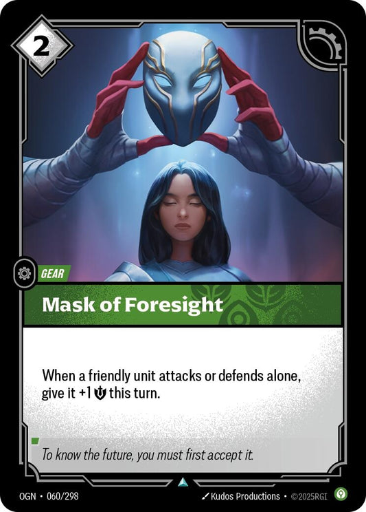 Image for Mask of Foresight [060/298] - Riftbound: League of Legends Trading Card Game