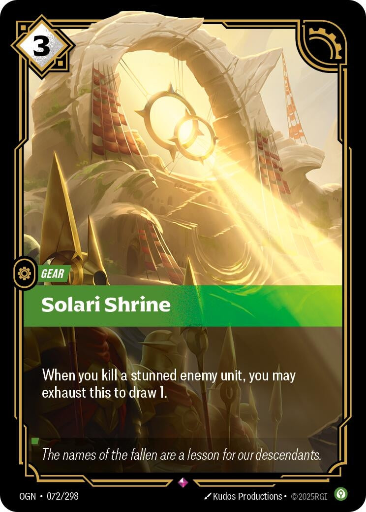 Image for Solari Shrine [072/298] - Riftbound: League of Legends Trading Card Game