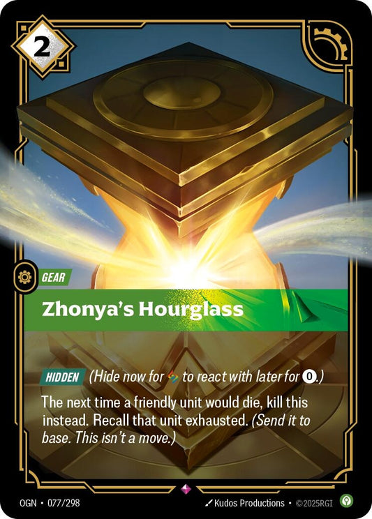 Image for Zhonya's Hourglass [077/298] - Riftbound: League of Legends Trading Card Game