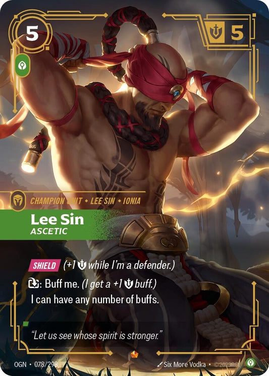 Image for Lee Sin - Ascetic [078/298] - Riftbound: League of Legends Trading Card Game