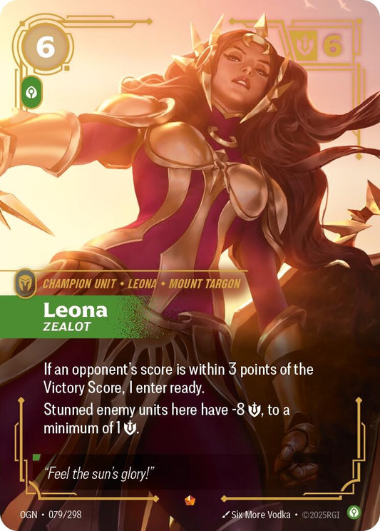 Image for Leona - Zealot [079/298] - Riftbound: League of Legends Trading Card Game
