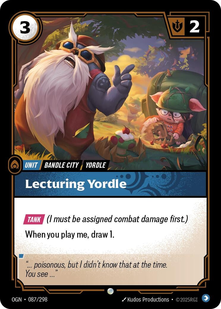 Image for Lecturing Yordle [087/298] - Riftbound: League of Legends Trading Card Game