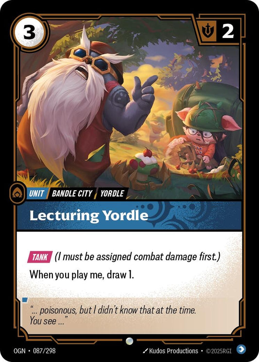 Image for Lecturing Yordle [087/298] - Riftbound: League of Legends Trading Card Game