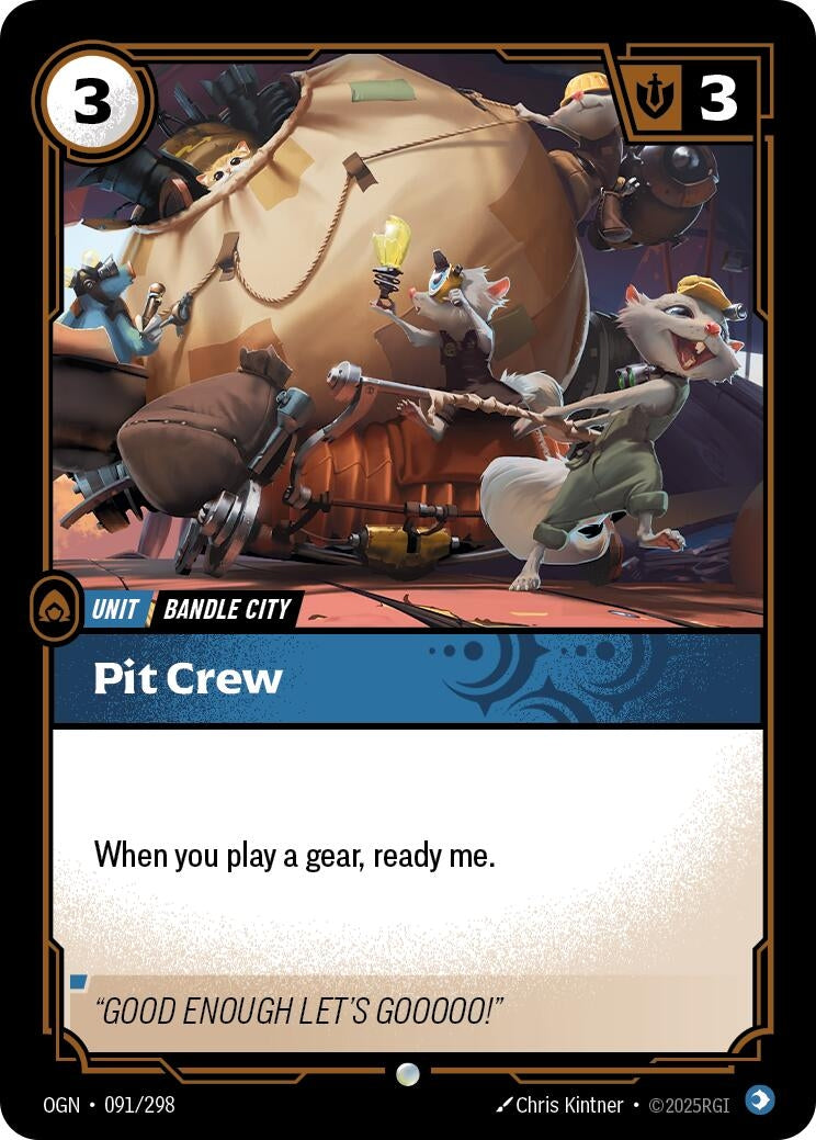 Image for Pit Crew [091/298] - Riftbound: League of Legends Trading Card Game