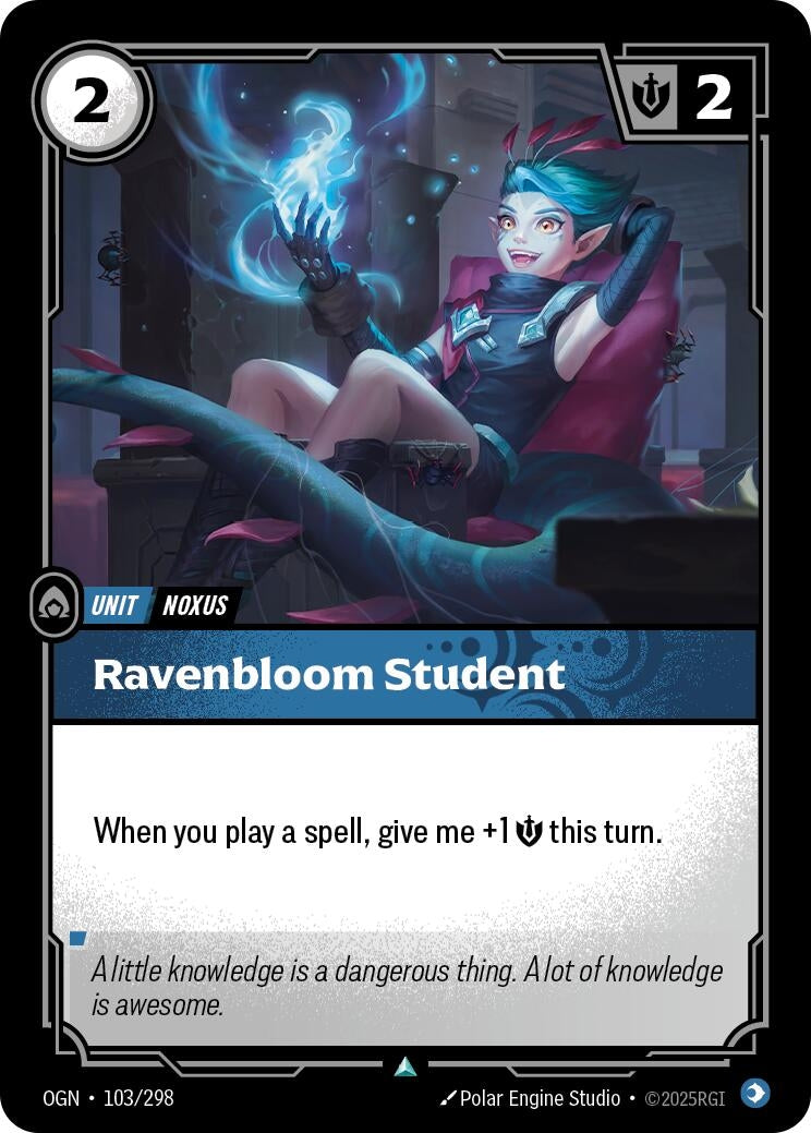 Image for Ravenbloom Student [103/298] - Riftbound: League of Legends Trading Card Game