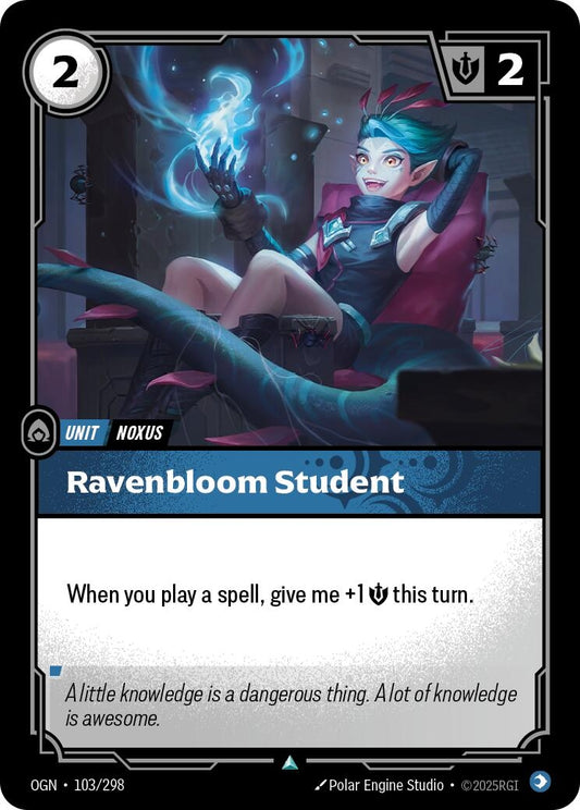 Image for Ravenbloom Student [103/298] - Riftbound: League of Legends Trading Card Game