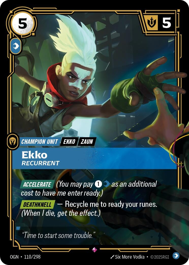 Image for Ekko - Recurrent [110/298] - Riftbound: League of Legends Trading Card Game