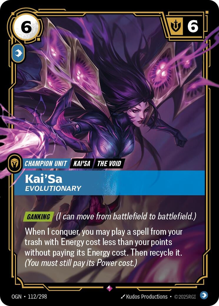Image for Kai'Sa - Evolutionary [112/298] - Riftbound: League of Legends Trading Card Game