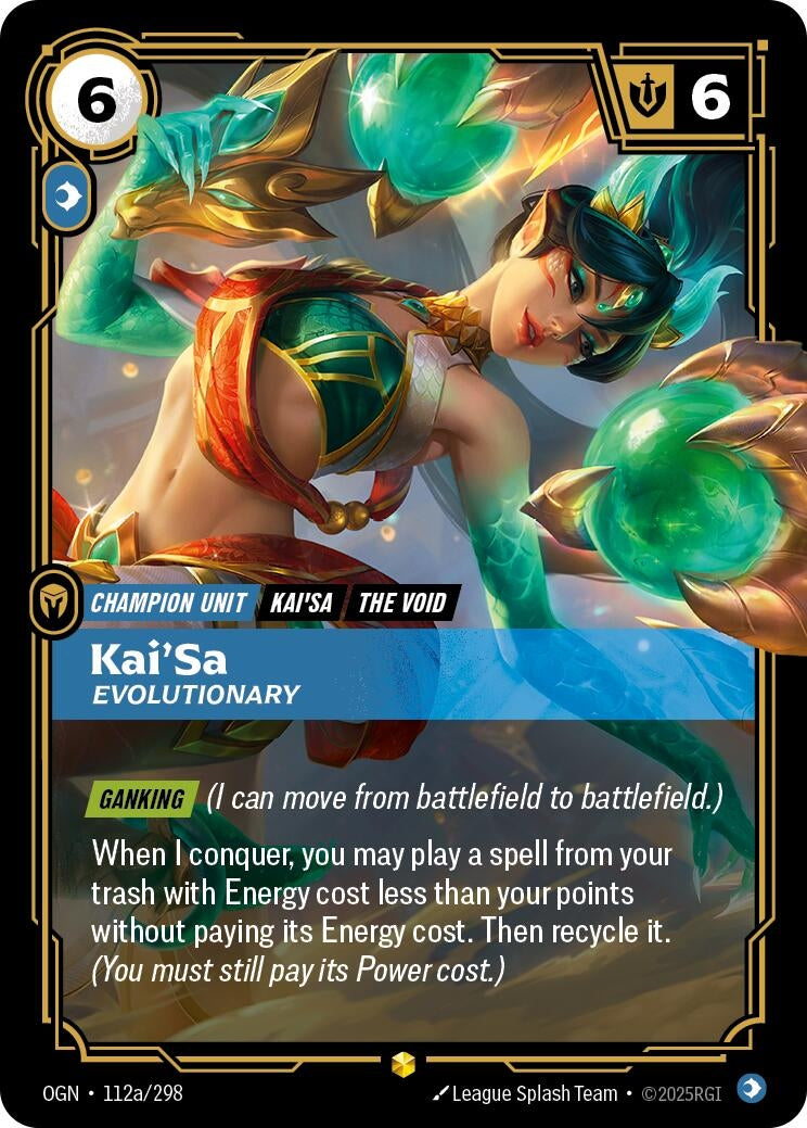 Image for Kai'Sa - Evolutionary (Alternate Art) [112a/298] - Riftbound: League of Legends Trading Card Game
