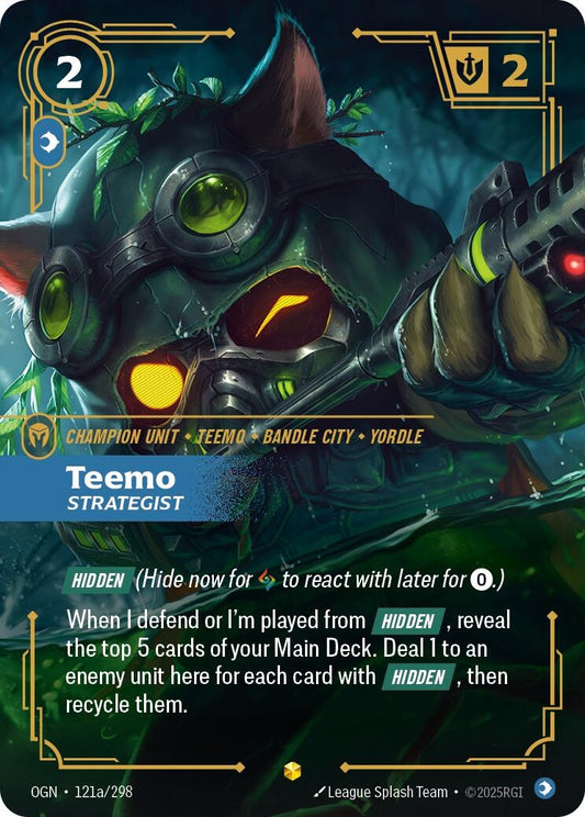 Image for Teemo - Strategist (Alternate Art) [121a/298] - Riftbound: League of Legends Trading Card Game