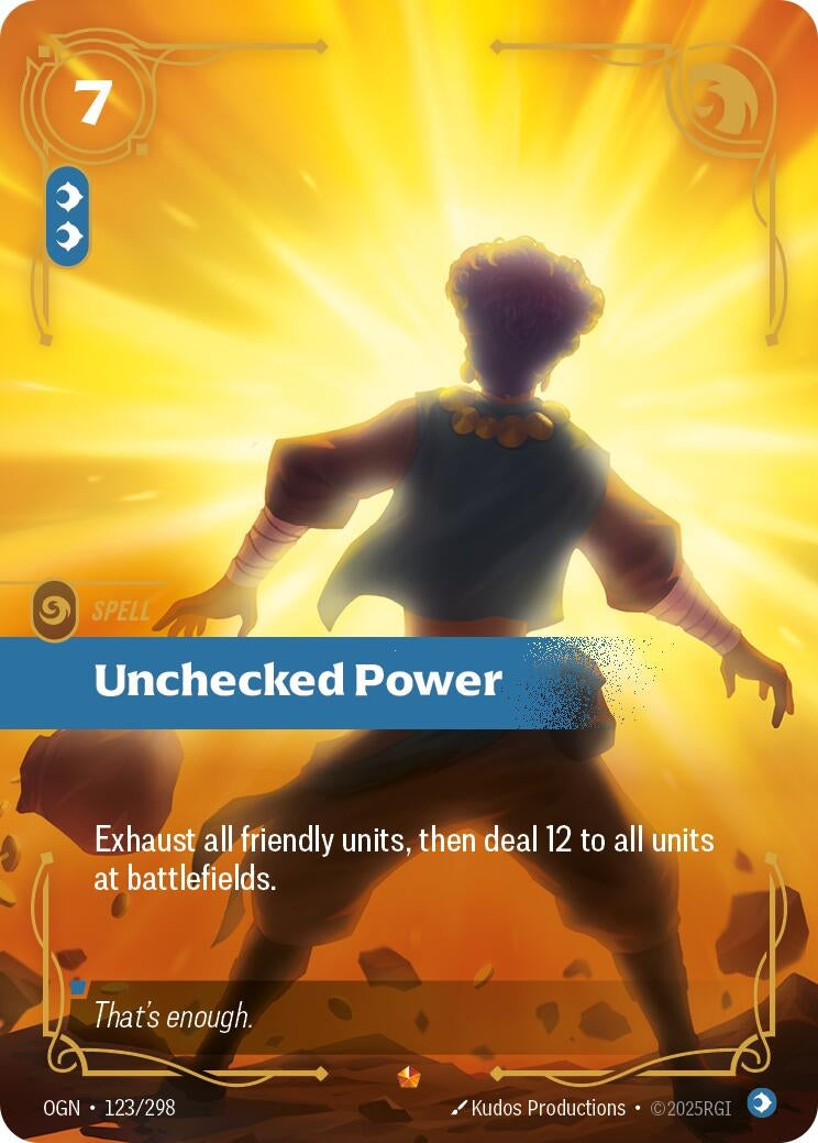 Image for Unchecked Power [123/298] - Riftbound: League of Legends Trading Card Game