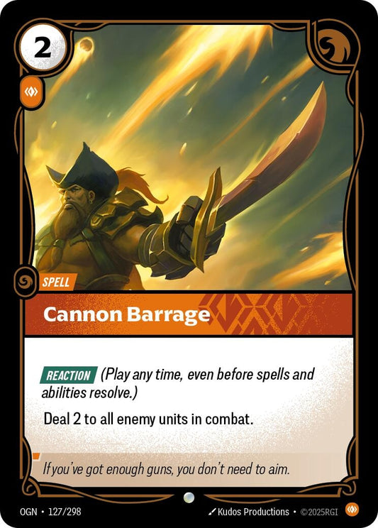 Image for Cannon Barrage [127/298] - Riftbound: League of Legends Trading Card Game