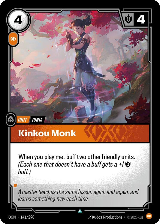 Image for Kinkou Monk [141/298] - Riftbound: League of Legends Trading Card Game