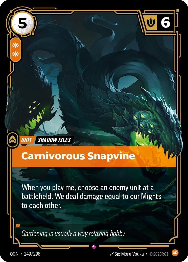 Image for Carnivorous Snapvine [149/298] - Riftbound: League of Legends Trading Card Game