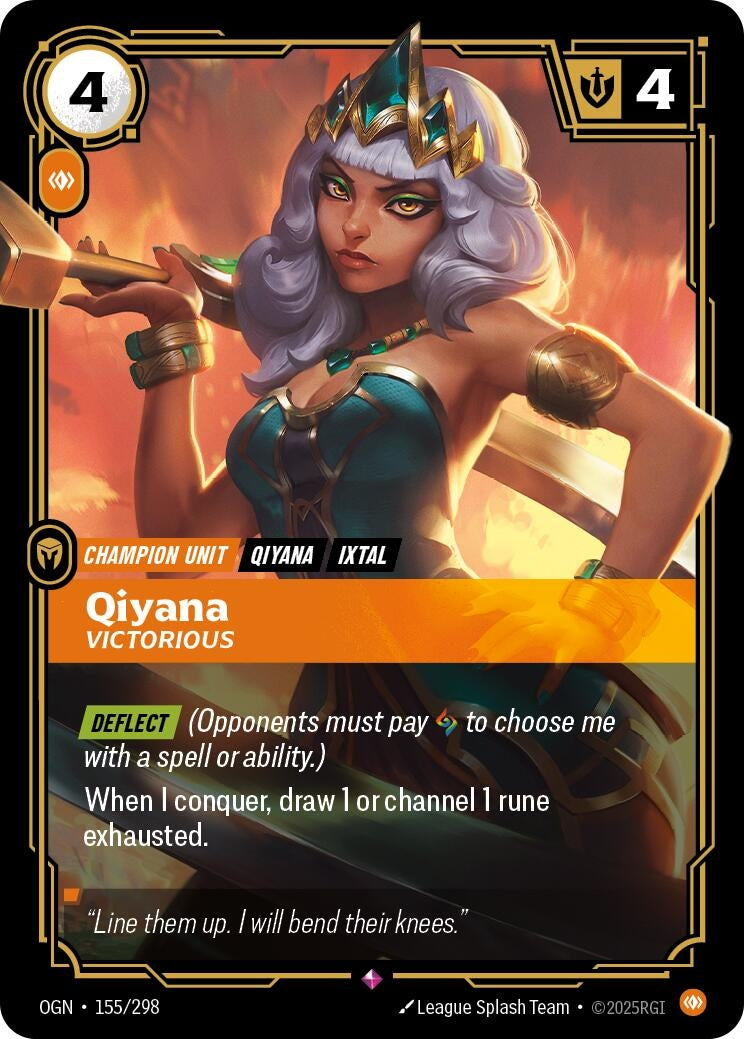 Image for Qiyana - Victorious [155/298] - Riftbound: League of Legends Trading Card Game
